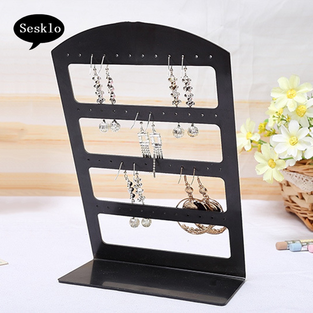 Se Giá Đỡ Trưng Bày Bông Tai Bằng Acrylic 24 / 48 Lỗ Tiện Dụng