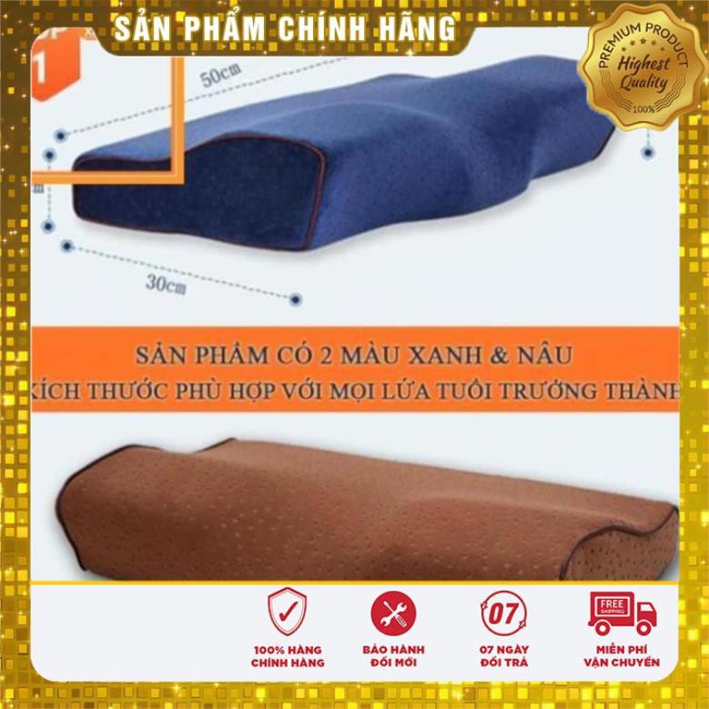 Gối ngủ Nhật Bản cao su non đa năng giúp ngủ nhanh hết mất ngủ, phòng chống thoái hóa đốt sống cổ, hết ngáy ngủ