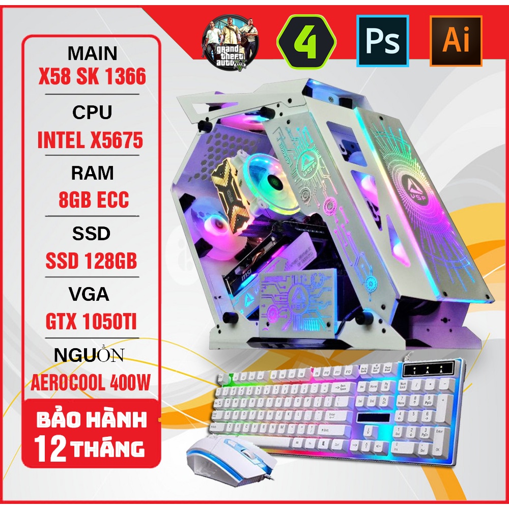 Thùng Máy PC Chiến FO4 GATA5 Free Fire LOL Đồ Hoạ Mượt Mà
