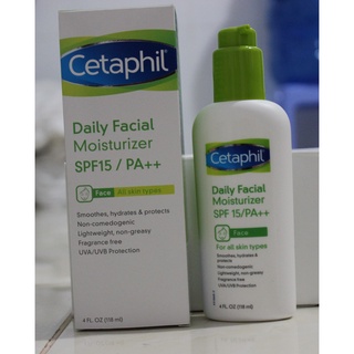 Kem Chống Nắng Cetaphil Dưỡng Ẩm Hằng Ngày Cho Da Mặt SPF15/PA++ 118ml