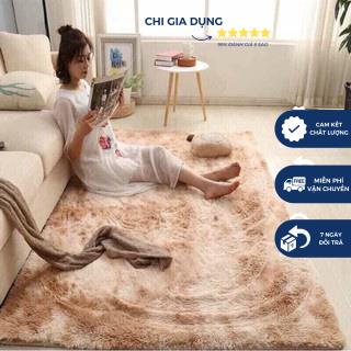 Thảm lông loang trải sàn kích thước 1,6m x 2m, Hàng Đẹp 2021 Mặt Sau Chồng trơn trượt