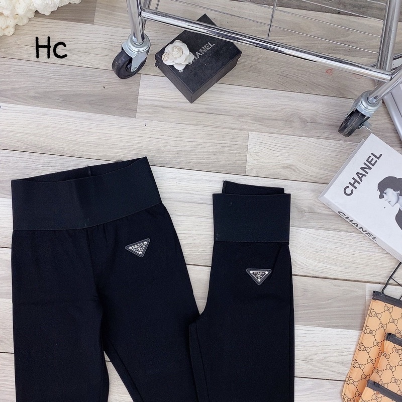 Quần legging túi cạp cao
