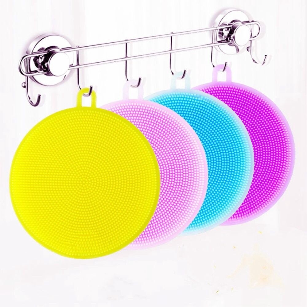 Miếng rửa bát silicon ( được chọn màu)