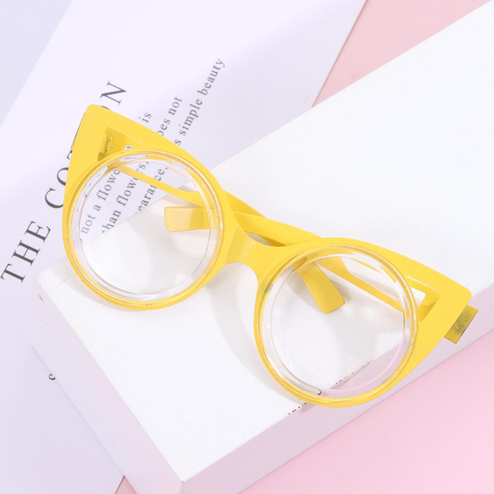 Mắt Kính Gọng Tròn Mini Bằng Vải Bông Dễ Thương Thời Trang Cho Búp Bê