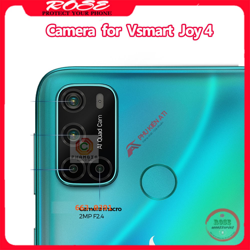 Kính cường lực Camera Vsmart Joy 4- Trong suốt- 9H