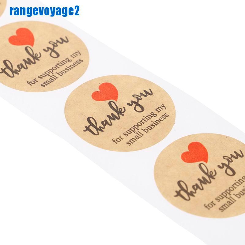 Bộ 500 Miếng Dán In Chữ Thank You Trang Trí