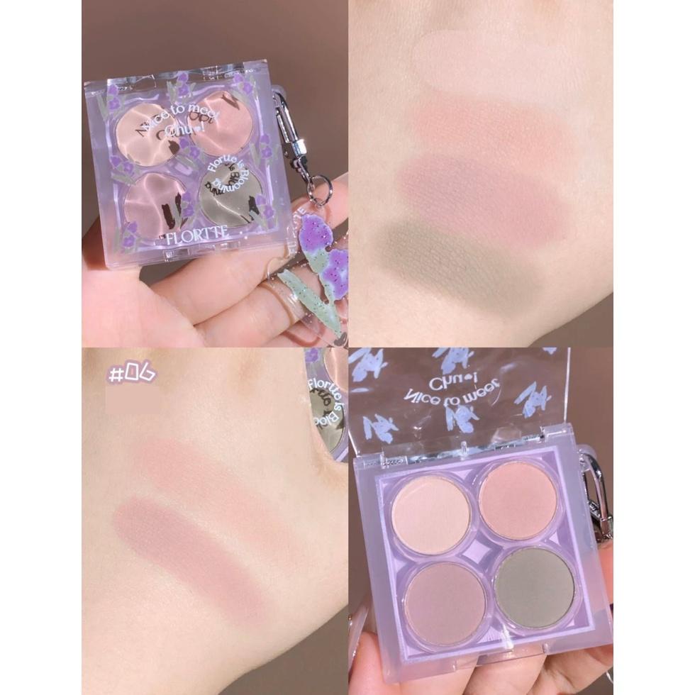 Bảng mắt 4 ô Flortte Nice To Meet Chu