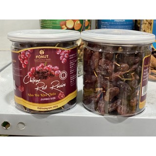Nho đỏ chile còn cuống hũ 250g