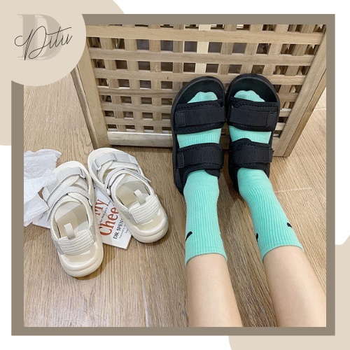 Dép Sandal Nữ Quai Ngang Hàn Quốc Đi học, Đi chơi, Giày Thời Trang Nữ Giá Rẻ