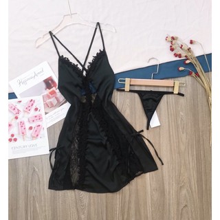Váy ngủ lụa satin cao cấp quảng châu