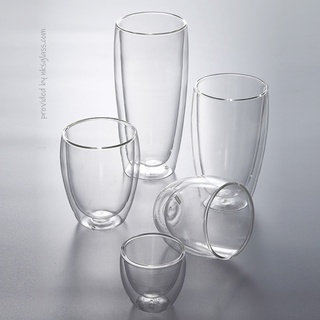 Ly thủy tinh 2 lớp ISO size 150ml - 550ml chịu nhiệt, isoglass