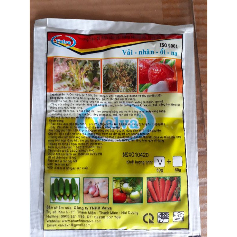 gói phân bón siêu kali 50g