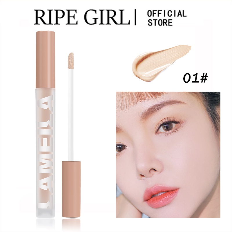 Kem nền che khuyết điểm RIPE GIRL 3 màu tùy chọn kiểm soát dầu dạng lỏng dưỡng ẩm lì thoáng khí lâu trôi mịn màng