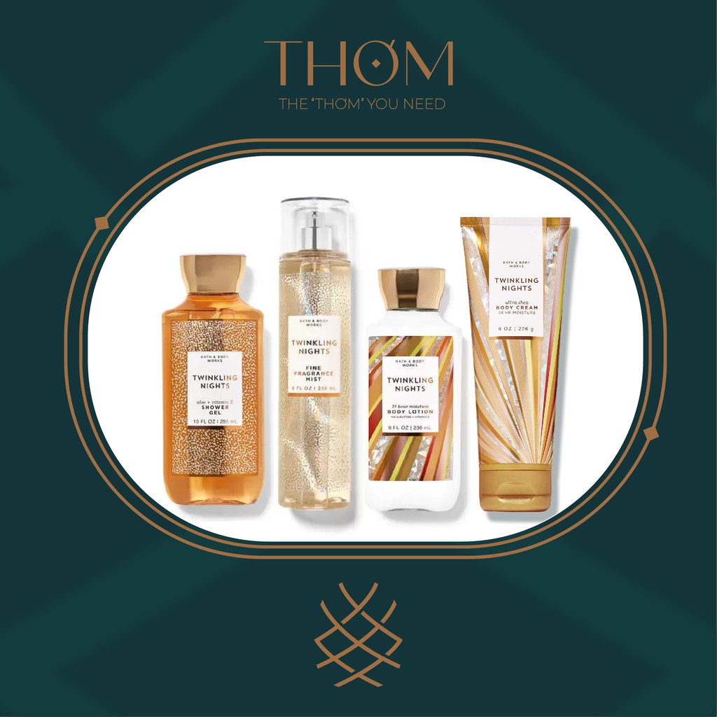 TWINKLING NIGHTS | Sản Phẩm Tắm Dưỡng Xịt Thơm Toàn Thân Bath &amp; Body Works
