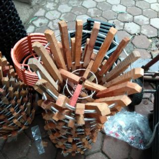 Chậu gỗ trồng lan đường kính 26cm