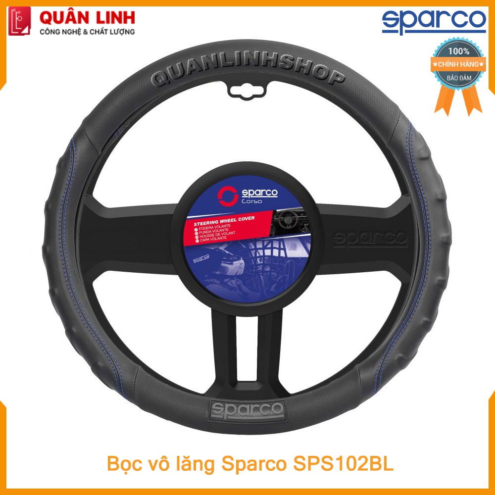 Bọc vô lăng cao cấp chính hãng Sparco  SPS102BL