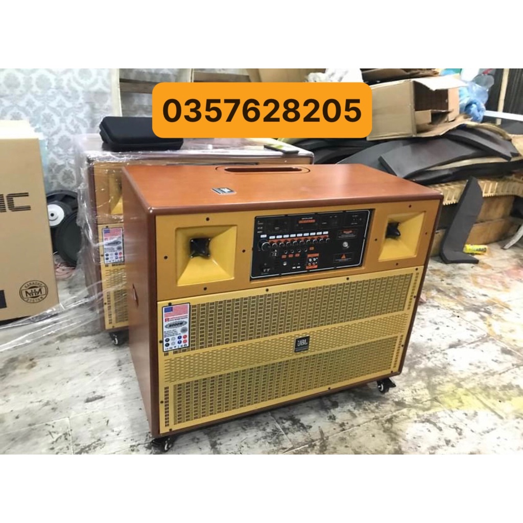Loa kéo 4 tấc đôi - Loa karaoke BASS ĐÔI 4 TẤC, THÙNG GỖ - Công suất cực lớn hát karaoke cực hay - JBL 4545