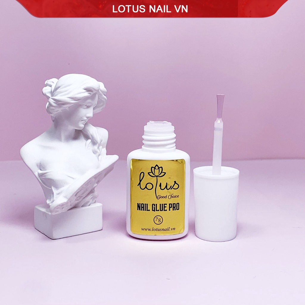 Keo dán móng, nail glue Lotus Pro siêu chắc 7g