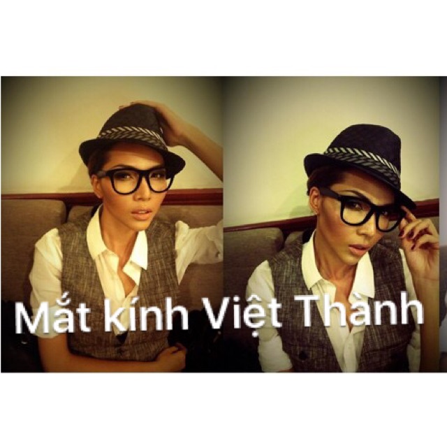 Kính hot girl kính teen kính ngố kính gọng nhựa teen hạt