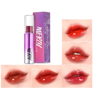 Son Tint Bóng Siêu Lì, Cho Đôi Môi Căng Mọng Merzy Aurora Dewy Tint
