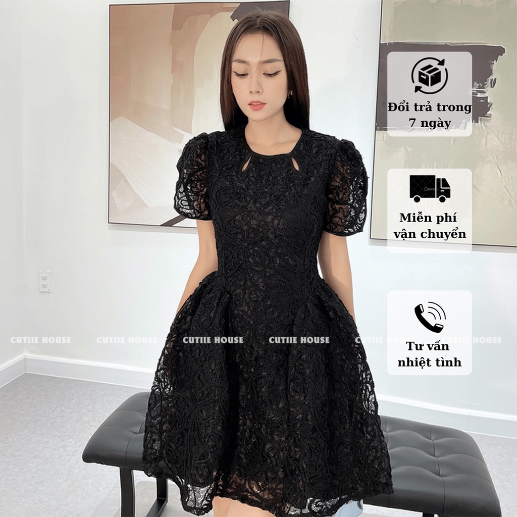 - ĐẦM REN NỔI RENCY