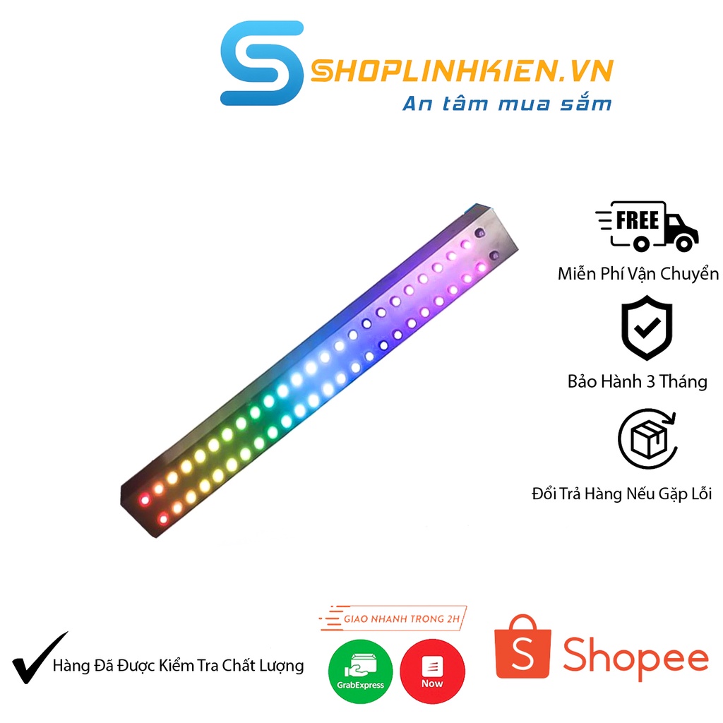 Hộp Alu Cho Mạch Nhạc 48 Led Full 1903 hộp để gắn led full trang trí bàn làm việc - ShopLinhKienM2M