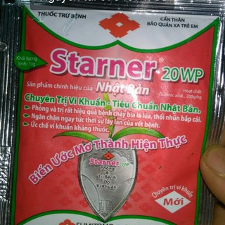Set 3 Sản phẩm trị nấm bệnh cây trồng Starner 20WP nhập khẩu-  chuyên dụng.