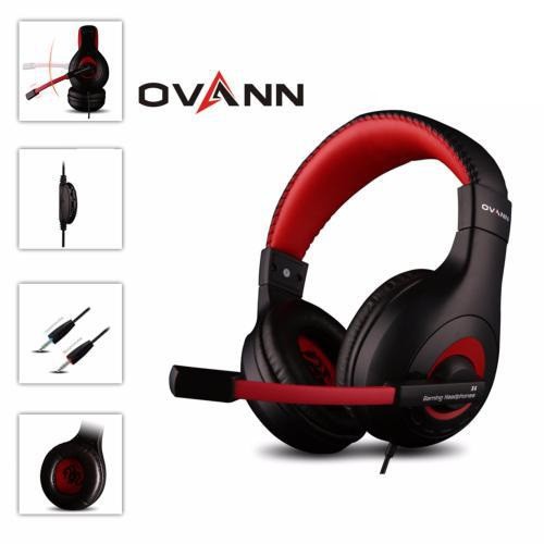 Tai nghe chụp tai game Ovann X4 (Đen đỏ)