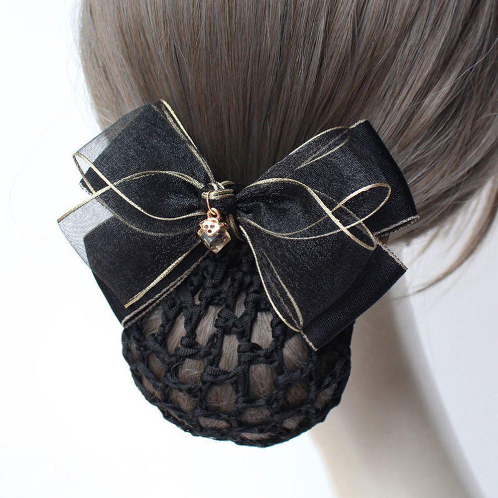 NICKOLAS Kẹp Tóc Bằng Vải Lưới Phong Cách Cổ Điển Hợp Thời Trang Cho Nữ