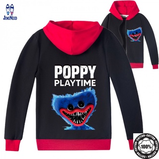 Áo khoác mũ trùm phong cách nhân vật Huggy Wuggy hoạt hình Poppy Playtime