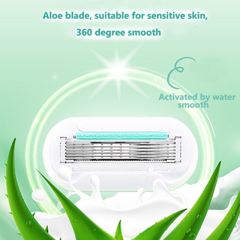 ĐẦU LƯỠI DAO, LƯỠI DAO 5 LƯỠI THAY THẾ DAO CẠO VENUS GILLETTE CHO NỮ, DAO CẠO LÔNG CHO DA NHẠY CẢM SENSITIVE SMOOTH