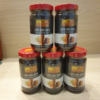 Combo 5 chai sốt tiêu đen Lee Kum Kee lọ 230g