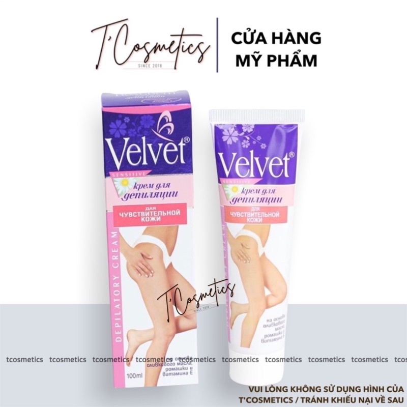 Kem Tẩy Lông Velvet Sensitive Nga 100ml