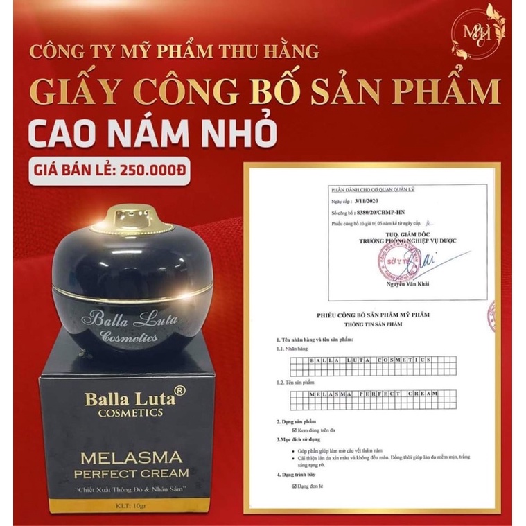 [Chính hãng ] Cao nám lớn Ballaluta Thu Hằng