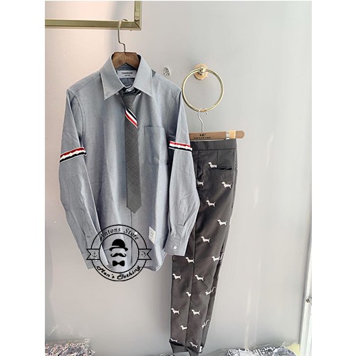 [Mã FAGREEN245 giảm tới 30K đơn 99K] Sơ mi Thom Browne Vạch Tay 2 Bên