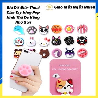 Giá đỡ điện thoại hình thú, iring pop, kẹp điện thoại, ipad xe máy, oto nhỏ gọn dễ dàng mang đi mọi nơi