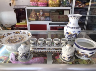 Combo đồ thờ cúng rồng xanh