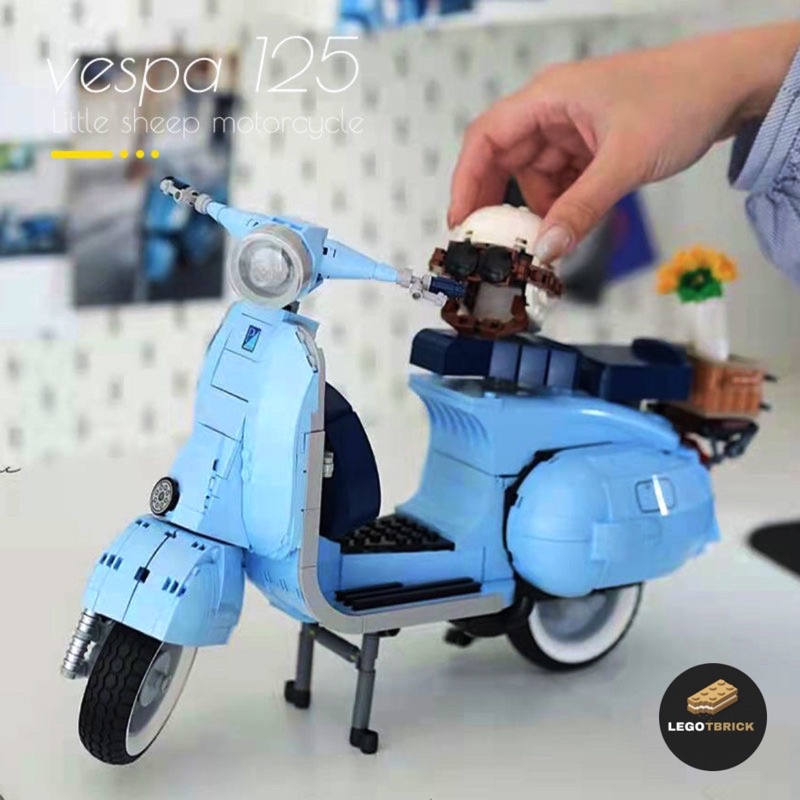 Đồ chơi lắp ráp mô hình thông minh Vespa cổ điển 125cc thập niên 1960 - Tbrick - nonlego