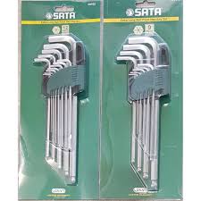 Bộ lục giác đầu bi dài hệ inch Sata 09102