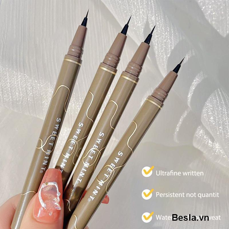 ⭐Bạc Hà Ngọt Ngào® Bút Kẻ Mắt Ngòi Mảnh Mềm Mại Tự Nhiên Không Phai Màu Kháng Nước Lâu Trôi Sweetmint eyeliner