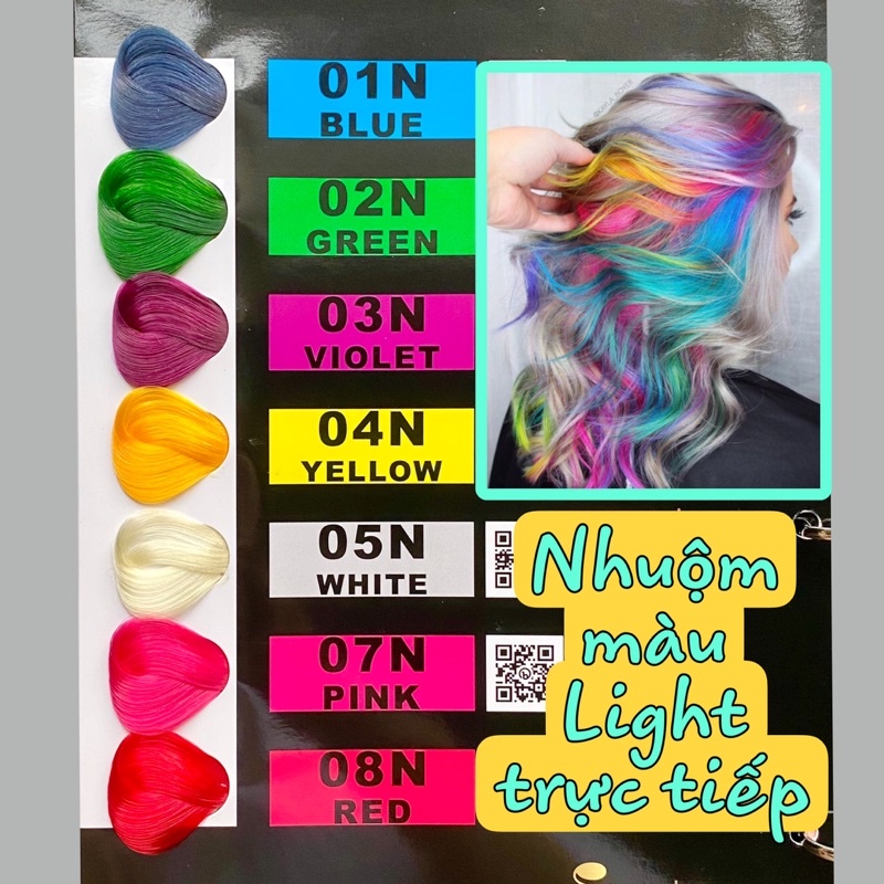 Kem Nhuộm Tóc Thảo Dược 3D VIL - Nhuộm Móc Lai / LIGHT Trực Tiếp Không Cần Tẩy 120ml