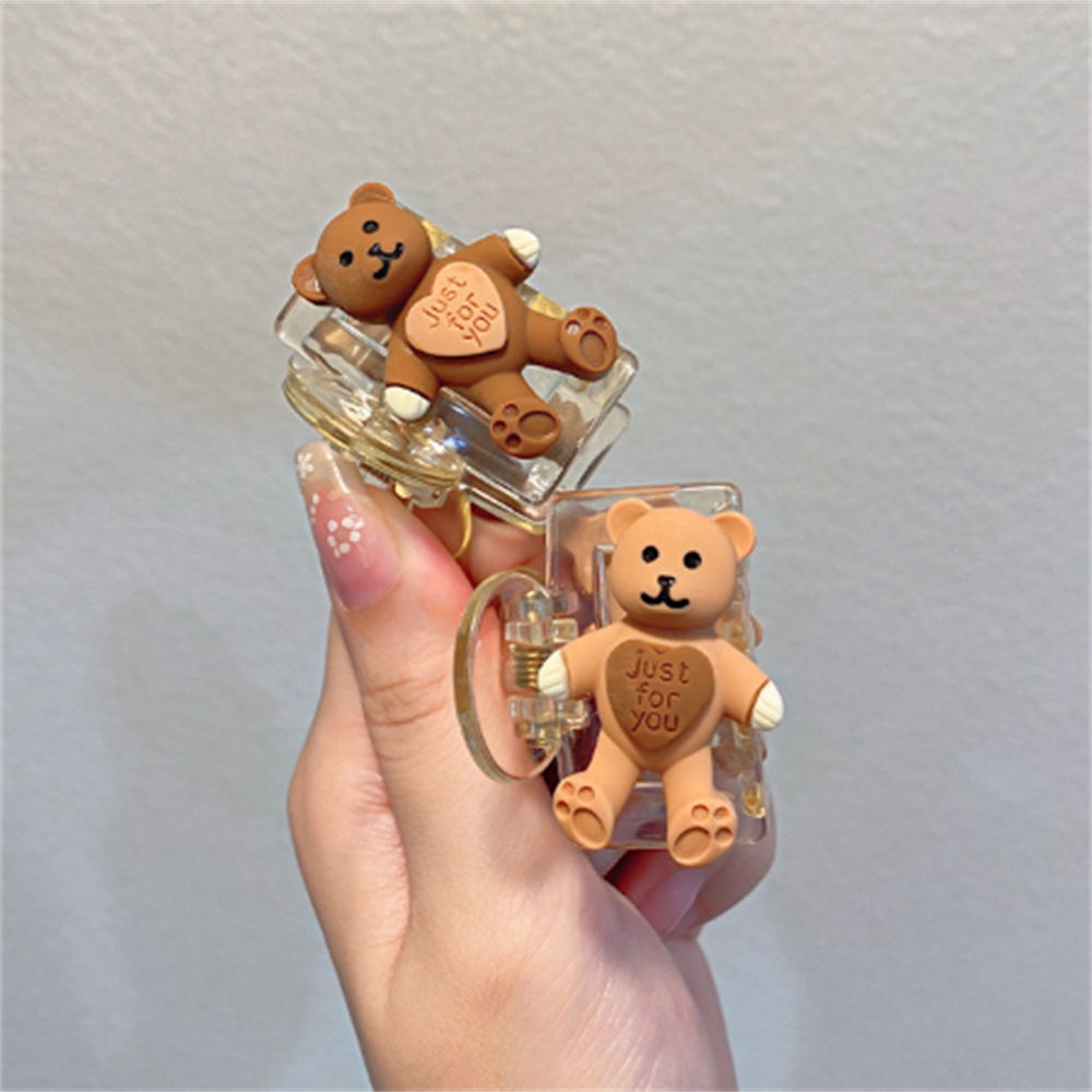 Kẹp tóc mini hình gấu đáng yêu phong cách Hàn Quốc cho nữ