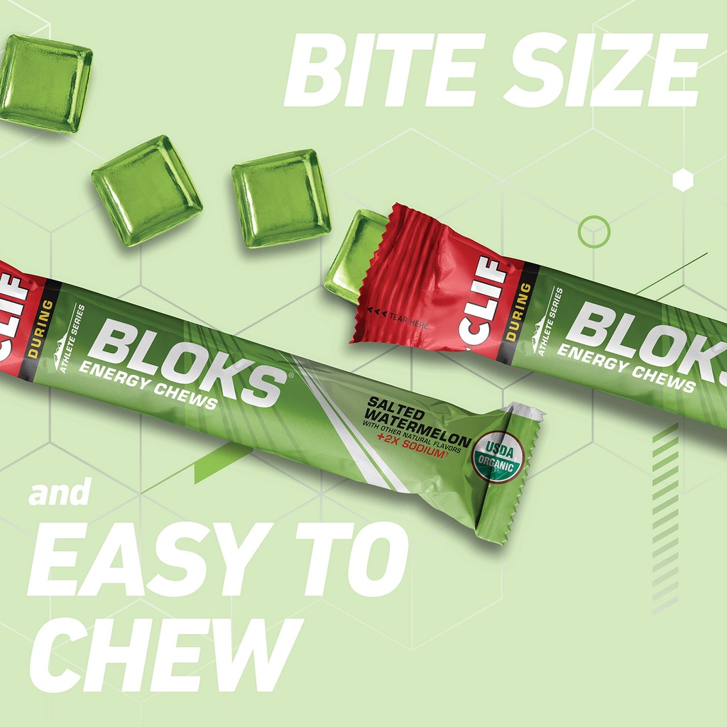 Kẹo Dẻo CLIF BLOKS Bổ Sung Năng Lượng Thể Thao Chạy Bộ Trail Đạp Xe Gym Trekking 60g