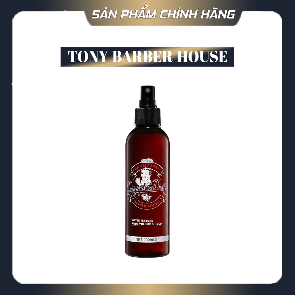 Xịt tạo phồng giữ nếp Dapper Dan Sea Salt Spray 200ml