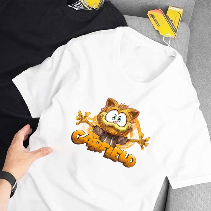 ÁO THUN TAY NGẮN CỔ TRÒN MÈO GARFIELD IN HÌNH CỰC ĐỘC GIÁ RẺ CỰC SHOCK CÓ SIZE TRẺ EM - 147
