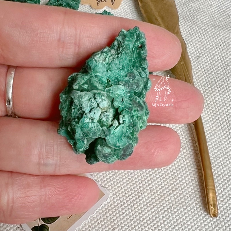 Đá thô Malachite xanh khổng tước sưu tầm, handmade, reiki, thanh tẩy thiền định