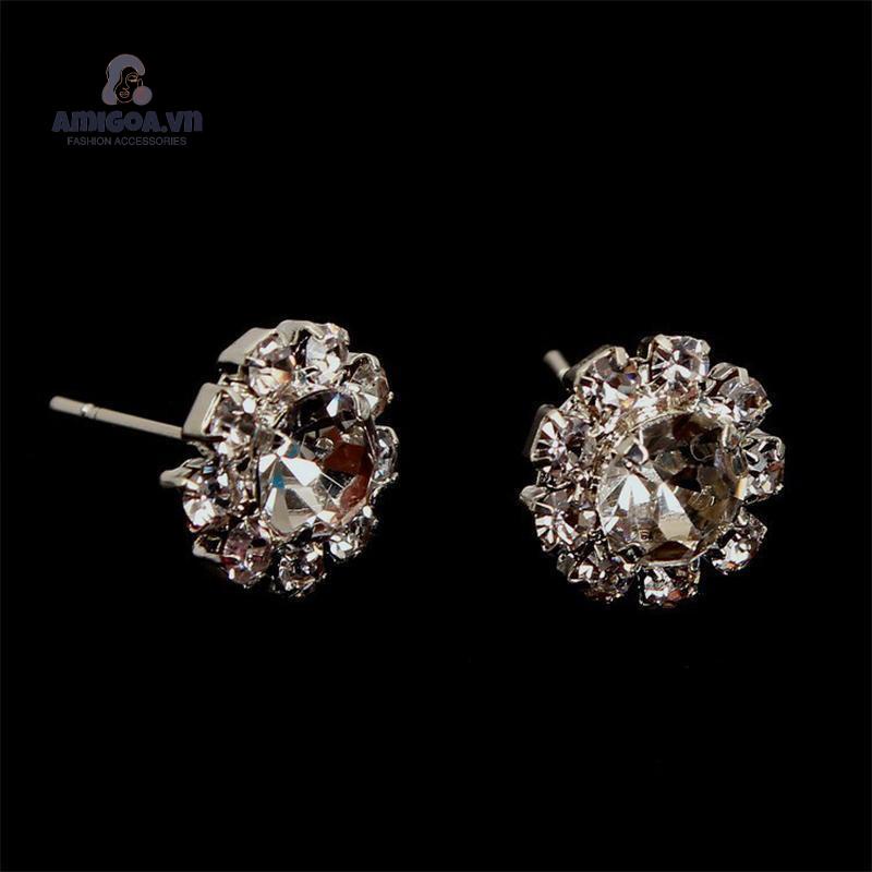 ✨✨huyên tai hoa hướng dương đính đá Zircon phong cách Hàn Quốc