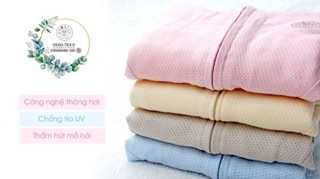 [Thanh lý] Áo chống nắng HRNEE cho bé – Vải lưới thoáng mát, dáng hoodie tai thỏ siêu dễ thương