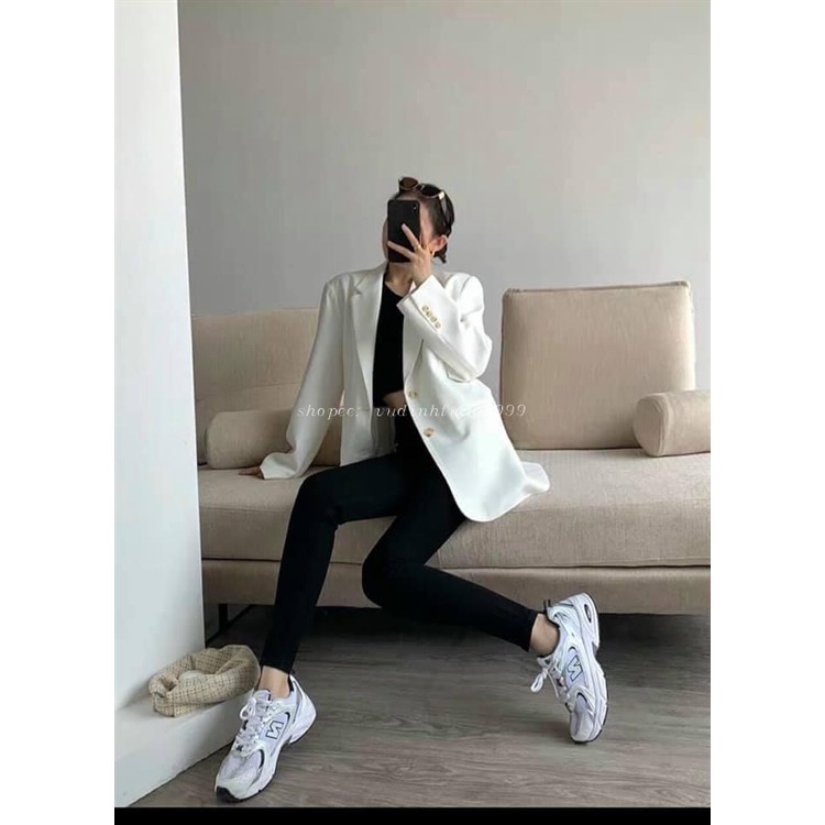 Áo Khoác Vest Blazer Nữ 2 Lớp Lót Lụa [Loại Cao Cấp Xuất Khẩu] - Áo khoác Blazer Phong cách Hàn Quốc cho Nữ | BigBuy360 - bigbuy360.vn