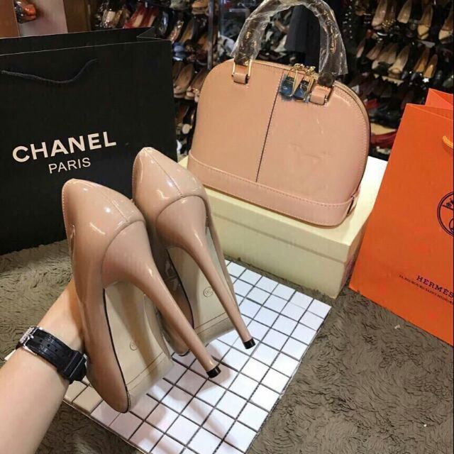 Giầy cao gót đế đúp 12p